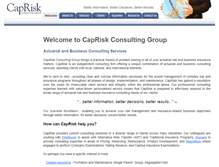 Tablet Screenshot of capriskgroup.com